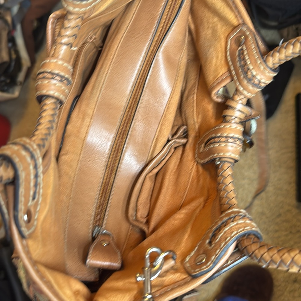 Fossil Patchwork Leather Vintage Bag Mcb7331c - image 8